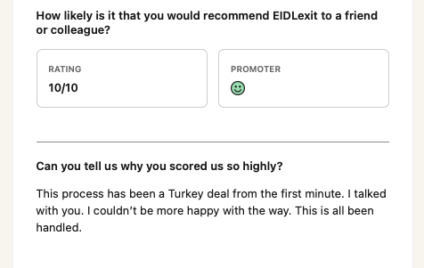 promotions and consulting feedback