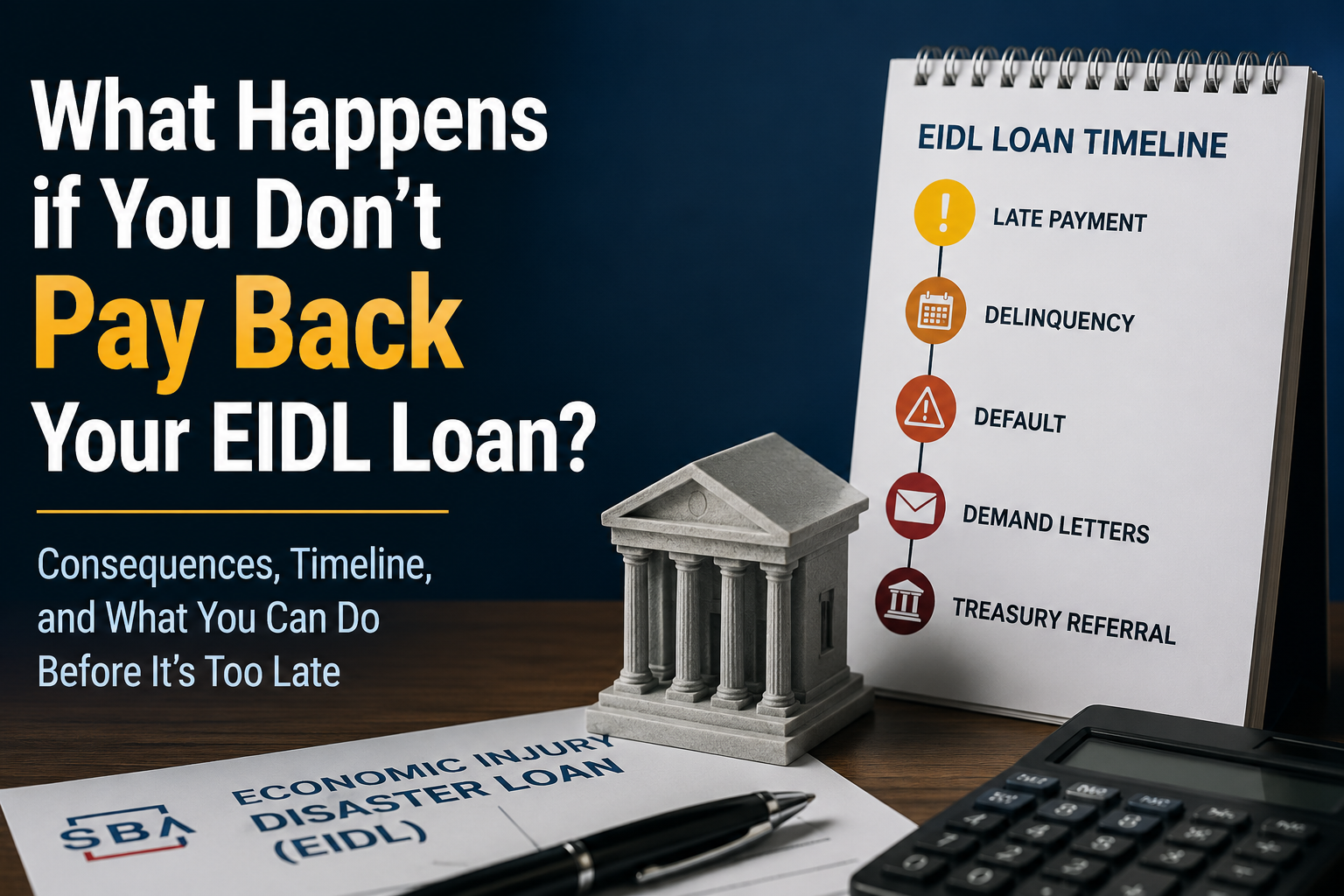 What Happens if You Don't Pay Back an EIDL Loan? (2026 Guide)